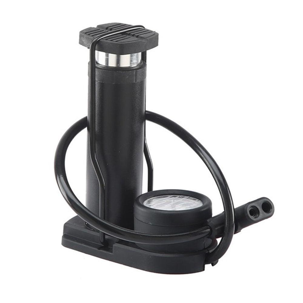 Portable bicycle foot pump