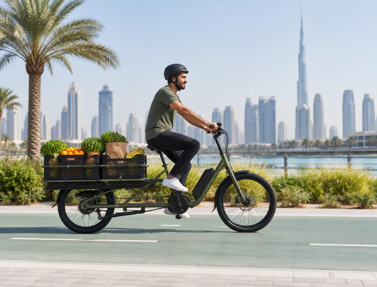 Cargo electric bike lifestyle